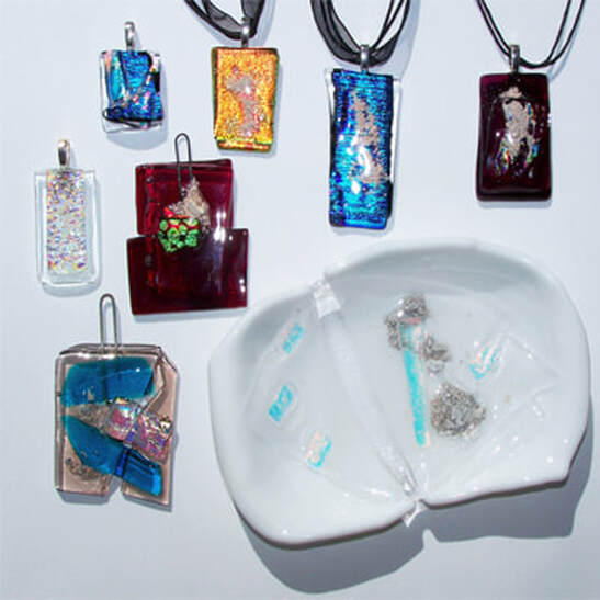 ashes, sacred embers cremation, memorial items, pendants, sun catchers, dish, fused glass